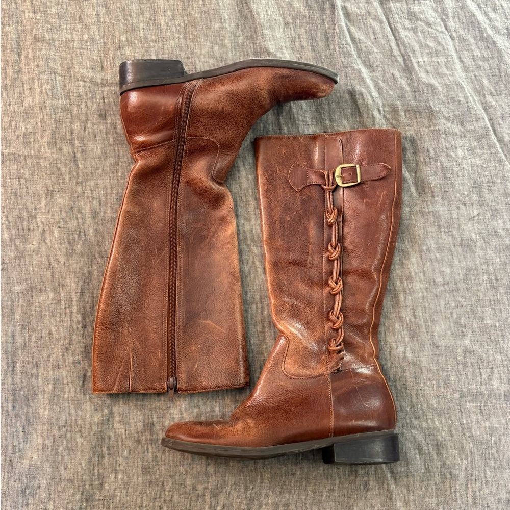 Nicole Made in Brazil Brown Leather Knee-High Boots